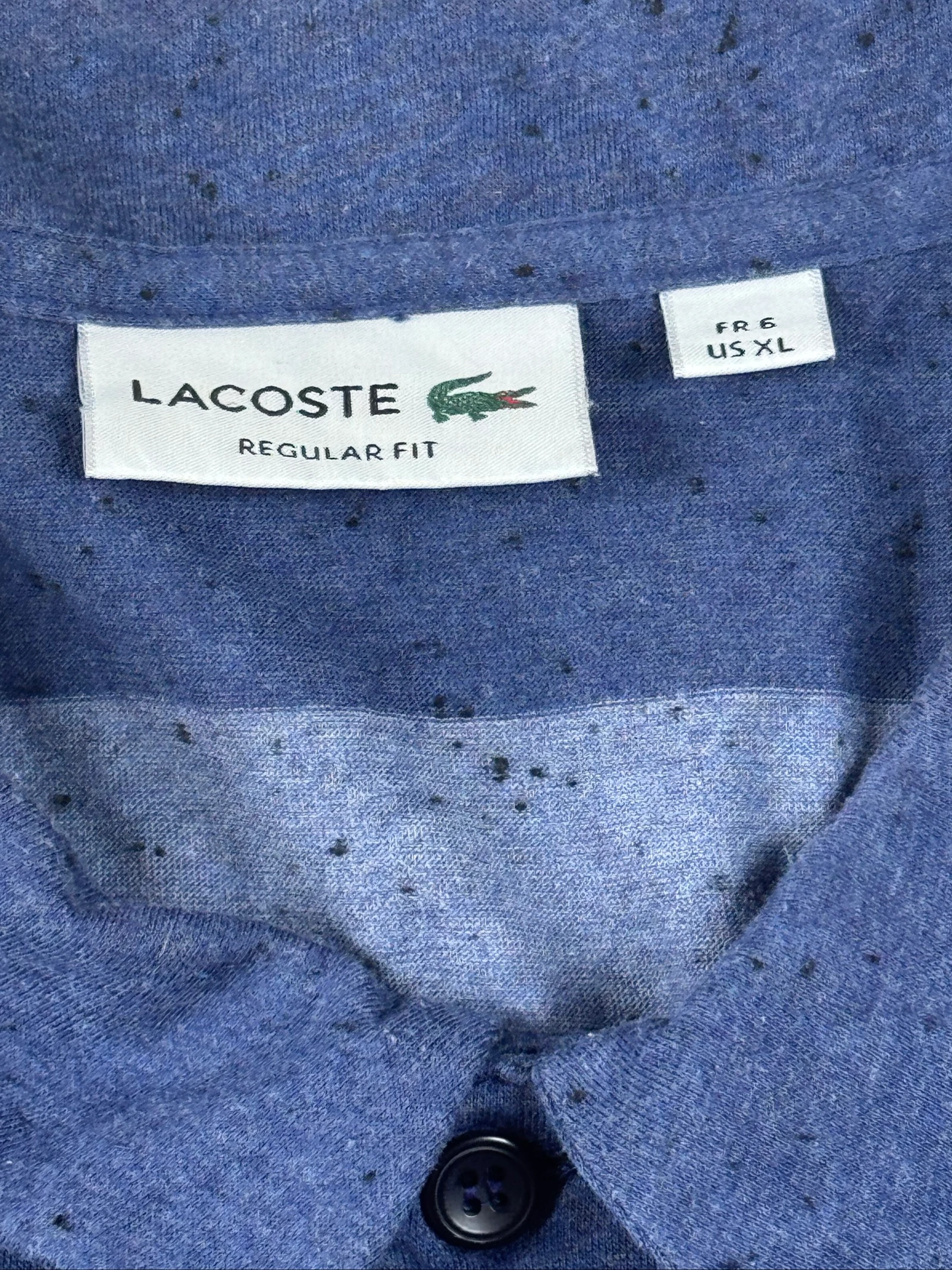 Lacoste Regular Fit Striped Polo Shirt XL Blue Pocket – photo 6